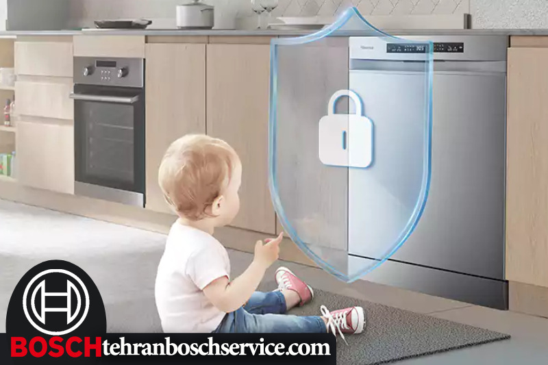 فعال کردن قفل کودک ماشین ظرفشویی بوش در سری 7 